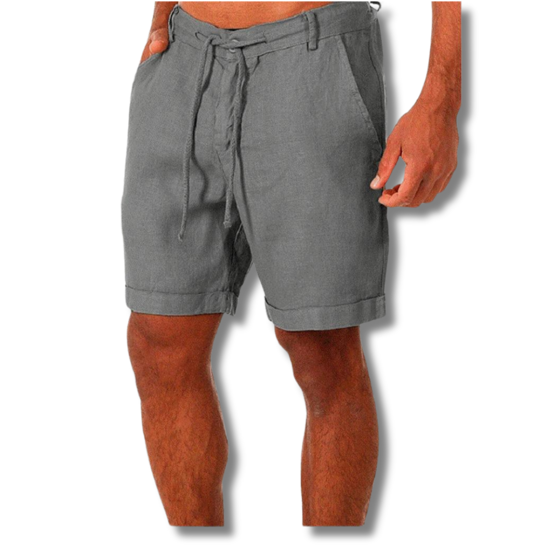 Men’s Rolled-Hem Cotton Shorts | Casual Summer Everyday Wear
