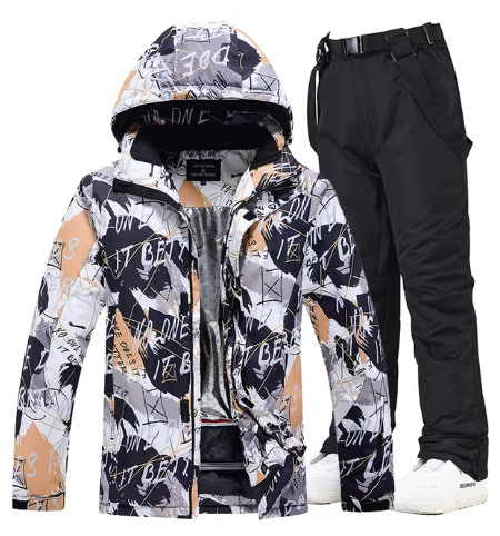Men’s Ski Jacket & Pants Set | Waterproof Winter Outerwear | Insulated 2-Piece Snow Gear