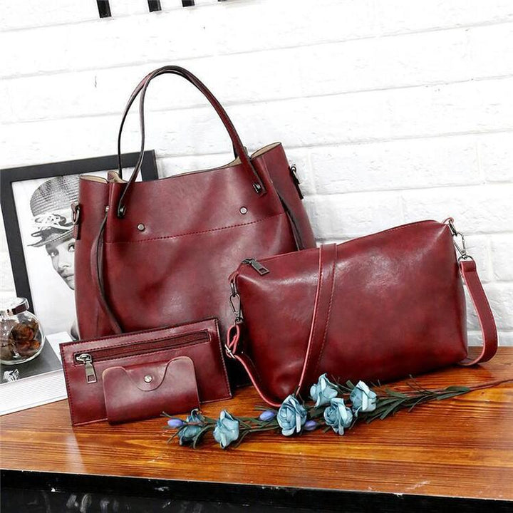 Sutton | Women Stylish Retro 4-Piece Bag Set