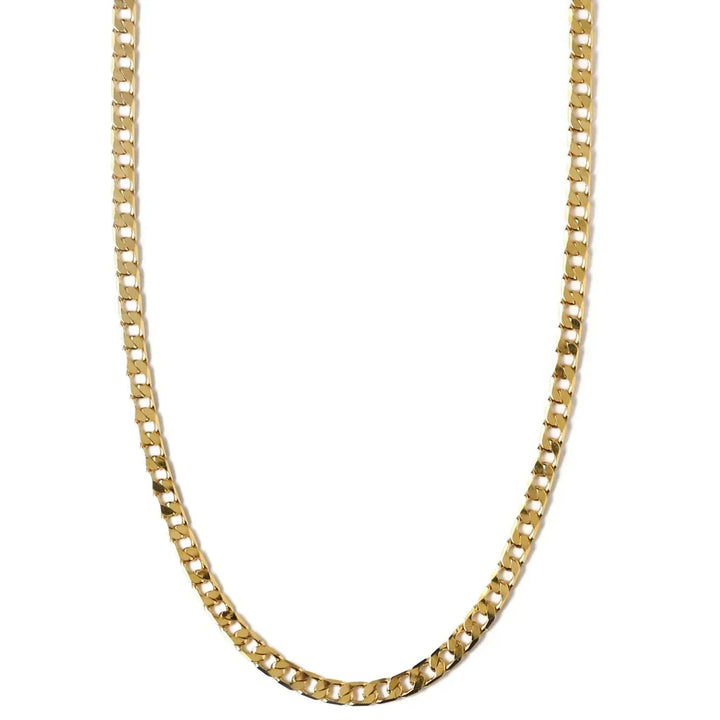 Flat Link Necklace | Gold