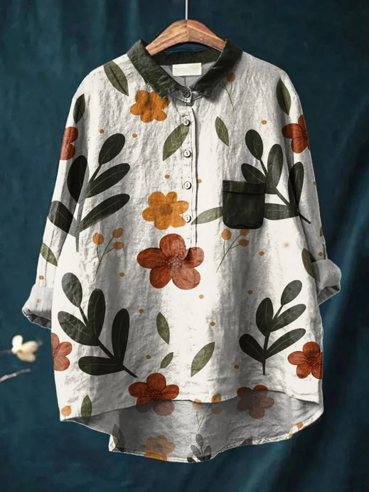 Eleanor™| Women Elegant Plant Art Shirt