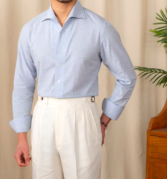 Men’s Cotton Dress Shirt | Tailored Fit | Lightweight Office Essential