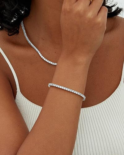 Bracelet Tennis | White Gold