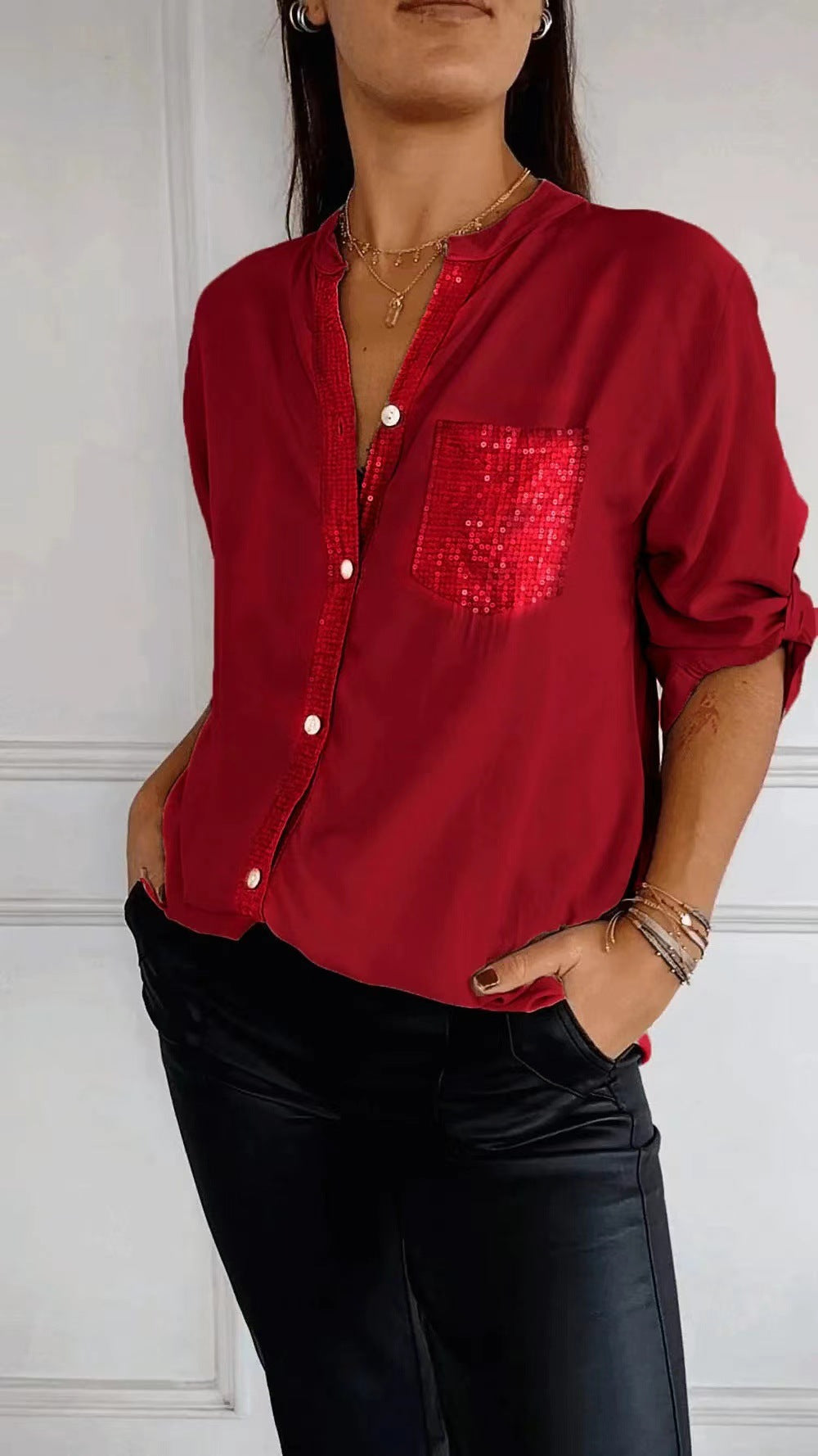 Danica™ | Women Sequin Detailed Blouse