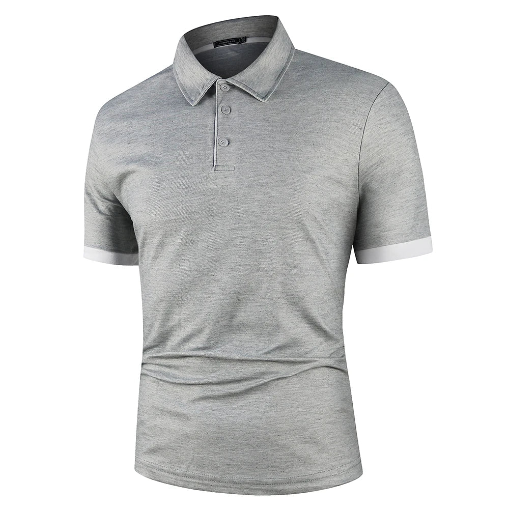 Athletic Polo Shirt | Stretch Performance Fabric with Contrast Trim