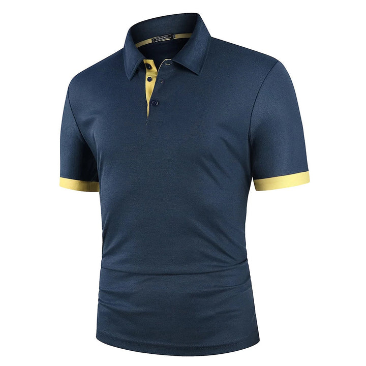 Athletic Polo Shirt | Stretch Performance Fabric with Contrast Trim