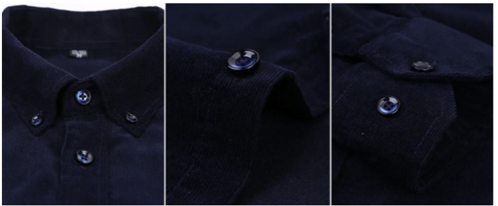 Corduroy Button-Up Shirt | Structured Fit | Soft Cotton Blend