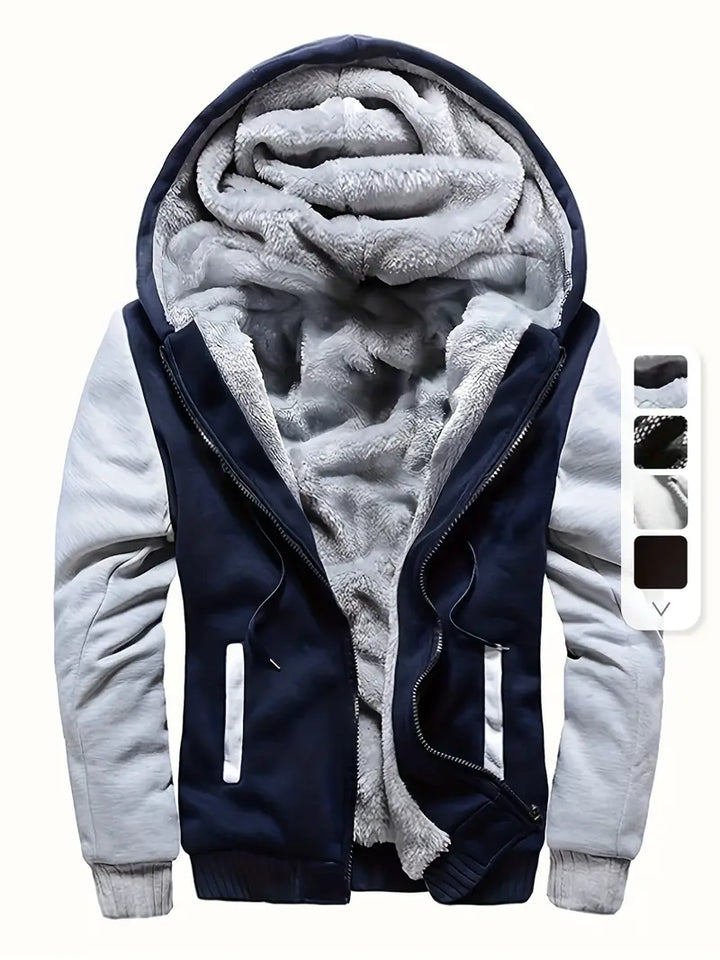 Noah - Cozy Hooded Fleece Jacket for Men
