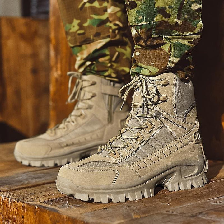 Men’s Tactical Combat Boots | Rugged High Ankle Design | All-Terrain Grip